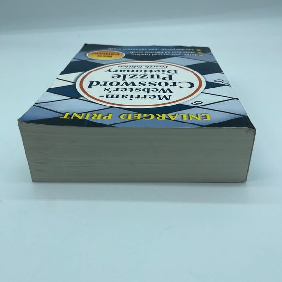 Crossword Puzzle Dictionary Fourth Edition Merriam Websters Enlarged Print - Picture 4 of 9